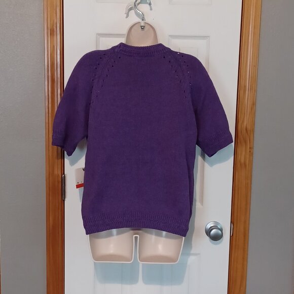Vintage NWT Ricki Purple Sweater Size Small - Picture 4 of 6